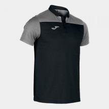 Футболка поло JOMA 101371.111 Polo Shirt Combi Black-grey S/s