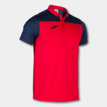 Футболка поло JOMA 101371.603 Polo Shirt Combi Red-navy S/s