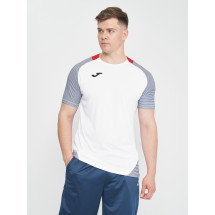 Футболка Joma 101508.203 Essential Ii T-shirt White-dark Navy S/s