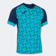 Футболка JOMA 102263.342 Supernova Iii Short Sleeve T-shirt Navy Fluor Turq
