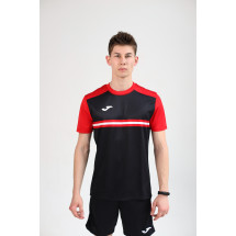 Футболка JOMA 102852.106 Hispa Iv Short Sleeve T-shirt Black Red