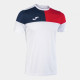 Футболка JOMA 103084.206 Crew V Short Sleeve T-shirt White Red