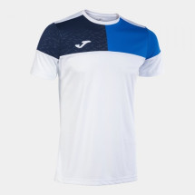 Футболка JOMA 103084.207 Crew V Short Sleeve T-shirt White Royal