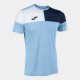 Футболка JOMA 103084.353 Crew V Short Sleeve T-shirt Sky Blue Navy
