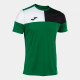 Футболка JOMA 103084.451 Crew V Short Sleeve T-shirt Green Black