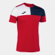 Футболка JOMA 103084.603 Crew V Short Sleeve T-shirt Red Navy
