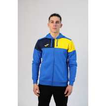 Олімпійка Joma 103087.709 Crew V Zip-up Hoodie Royal Yellow Navy