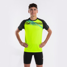 Футболка Joma 103101.061 Elite X Short Sleeve T-shirt Fluor Yellow Black