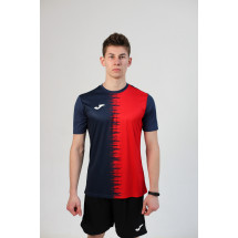 Футболка JOMA 103240.336 City Ii Short Sleeve T-shirt Navy Red