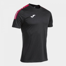 Футболка JOMA 103245.106 Olimpiada Short Sleeve T-shirt Black Red