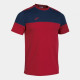 Футболка JOMA 103296.603 Crew V Short Sleeve T-shirt Red Navy