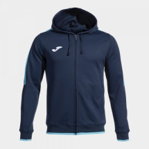 Олімпійка JOMA 103707.342 Olimpiada Zip-up Hoodie Navy Fluor Turquoise