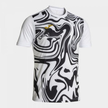 Футболка JOMA 103729.201 Camiseta Manga Corta Lion Ii Blanco Negro