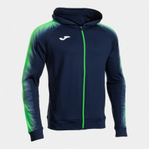 Олімпійка JOMA 103826.317 Chaqueta Con Capucha Elite Xi Marino Verde Fluor