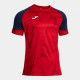 Футболка JOMA 104391.603 Hispa V Short Sleeve T-shirt Red Dark Navy
