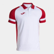Футболка поло JOMA 104489.206 Lider Short Sleeve Polo White Red
