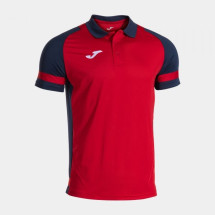 Футболка поло JOMA 104489.603 Lider Short Sleeve Polo Red Navy Blue