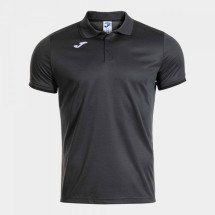 Футболка поло JOMA 104493.151 Combi Premium Short Sleeve Polo Dark Gray Black