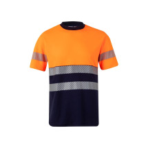 Футболка VELILLA 305509_61/19 Short Sleeve Two-tone Cotton T-shirt With Segmente