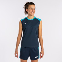 Майка Joma 901695.342 Eco Championship Tank Top Navy Fluor Turquoise