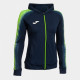 Олімпійка жіноча JOMA 902257.317 Chaqueta Con Capucha Elite Xi Marino Verde Fluor