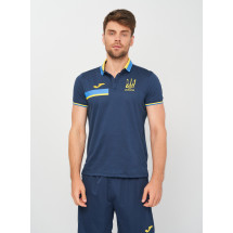 Футболка поло Joma AT102376A339 Fed. Futbol Ucrania Short Sleeve Polo Dark Navy Ye