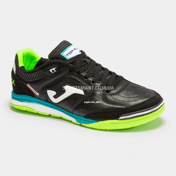 Футзалки Joma TORS2301IN Top Flex Rebound 2301 Black Green Fluor Indoor