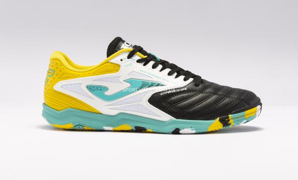 Футзалки Joma CANW2301IN Cancha 2301 Black White Turquoise Indoor