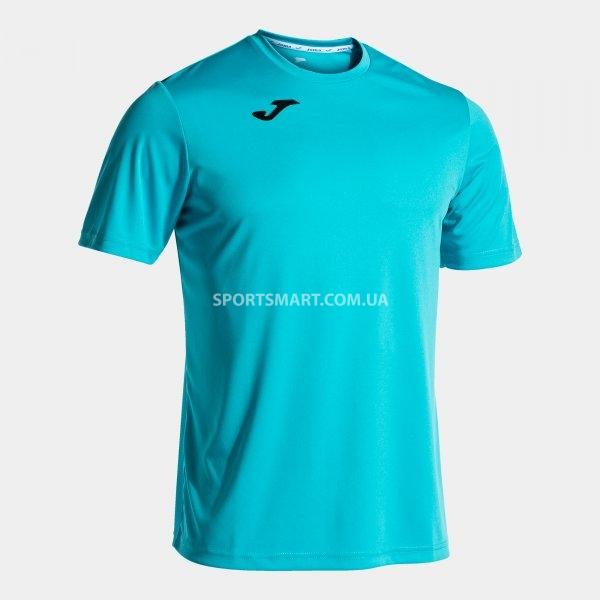 Футболка JOMA 100052.010 Combi Short Sleeve T-shirt Fluor Turquoise