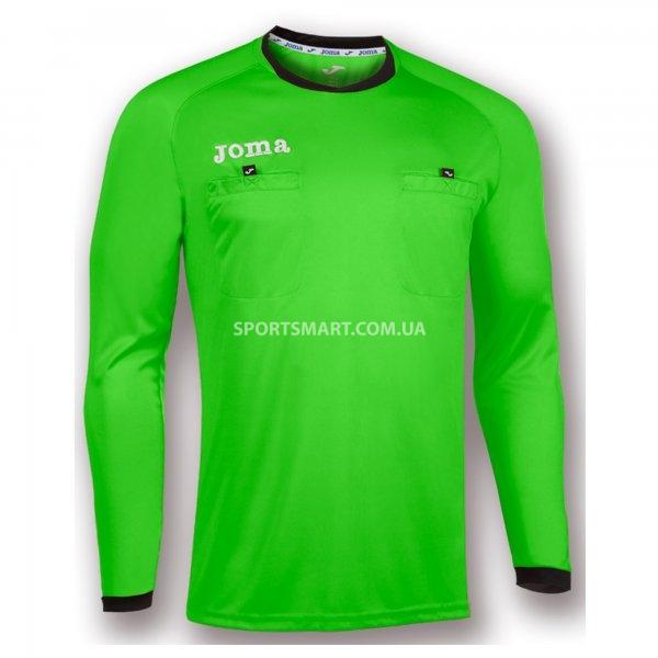 Футболка суддівська JOMA 100434.020 T-shirt Referee Green Fluor L/s