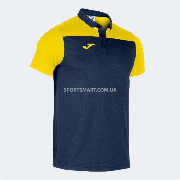 Футболка поло JOMA 101371.339 Polo Shirt Combi Navy-yellow S/s