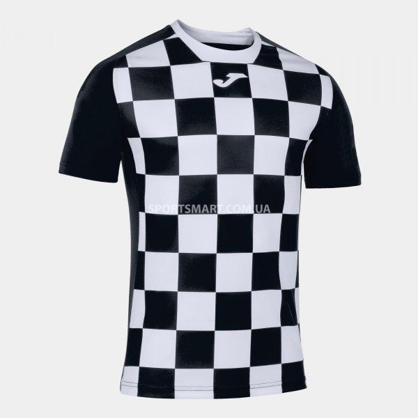 Футболка JOMA 101465.102 Flag Ii T-shirt Black-white S/s