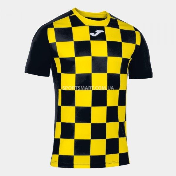 Футболка JOMA 101465.109 Flag Ii T-shirt Black-yellow S/s