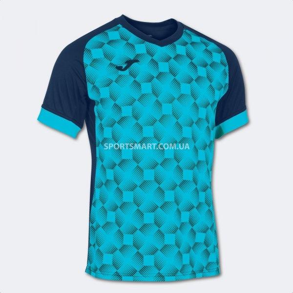 Футболка JOMA 102263.342 Supernova Iii Short Sleeve T-shirt Navy Fluor Turq