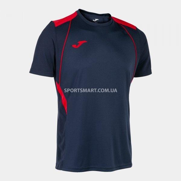 Футболка JOMA 103081.336 Championship Vii Short Sleeve T-shirt Navy Red