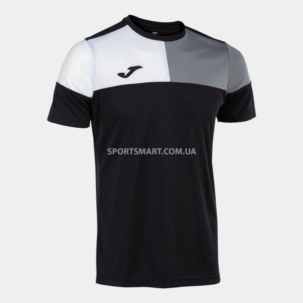 Футболка JOMA 103084.111 Crew V Short Sleeve T-shirt Black Grey