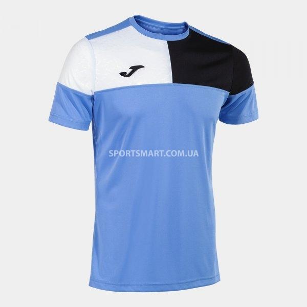 Футболка JOMA 103084.371 Crew V Short Sleeve T-shirt Blue Black