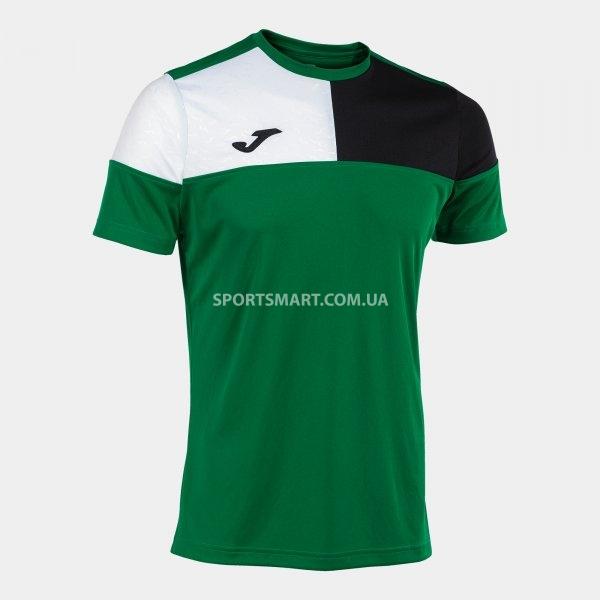 Футболка JOMA 103084.451 Crew V Short Sleeve T-shirt Green Black