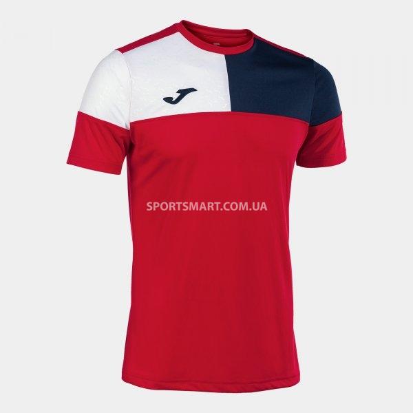 Футболка JOMA 103084.603 Crew V Short Sleeve T-shirt Red Navy