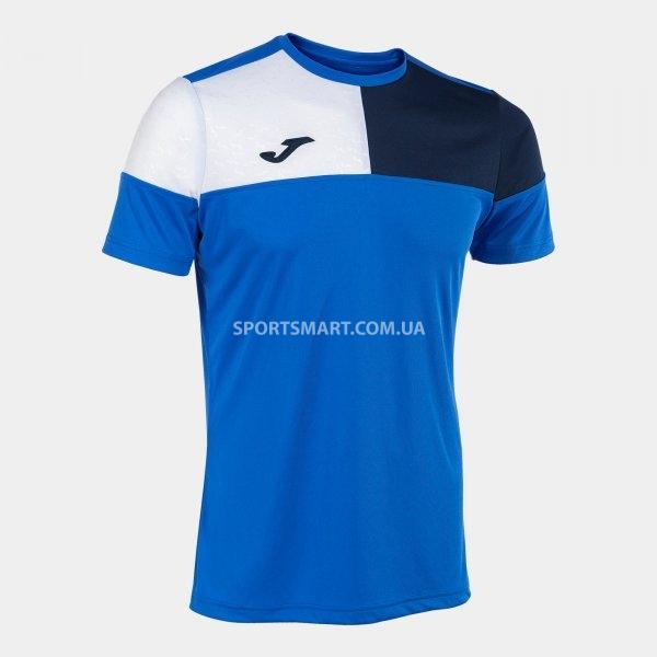Футболка JOMA 103084.703 Crew V Short Sleeve T-shirt Royal Navy