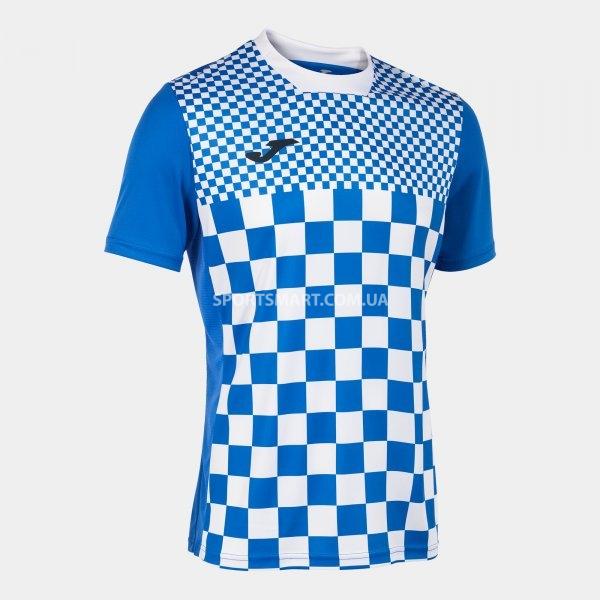 Футболка JOMA 103157.702 Flag Iii Short Sleeve T-shirt Royal White