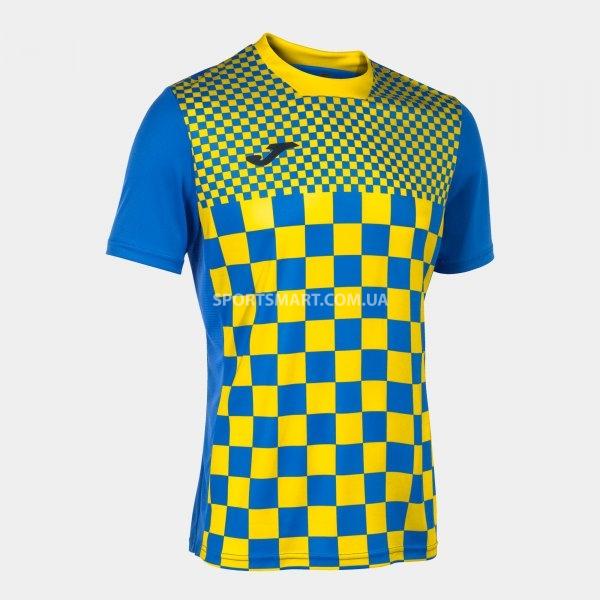Футболка JOMA 103157.709 Flag Iii Short Sleeve T-shirt Royal Yellow