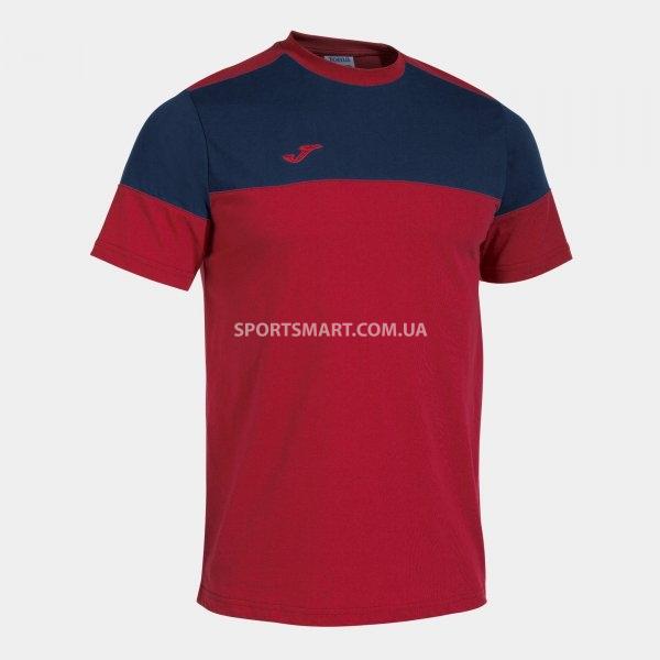 Футболка JOMA 103296.603 Crew V Short Sleeve T-shirt Red Navy