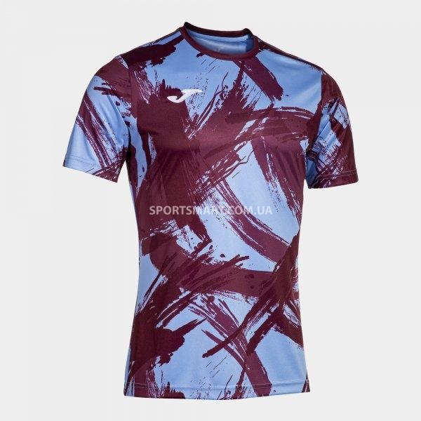 Футболка JOMA 103691.662 Camiseta Manga Corta Pro Team Burdeos Azul