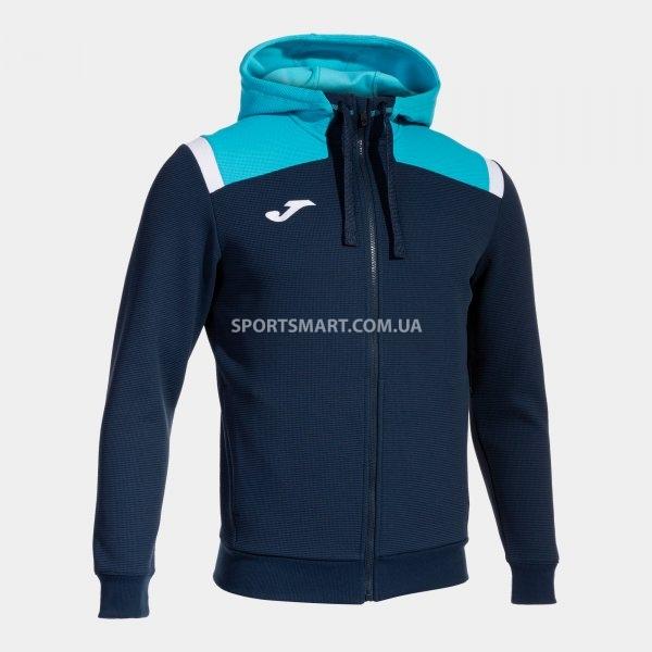 Олімпійка JOMA 103737.342 Toledo  Zip-up Hoodie Navy Fluor Turquoise