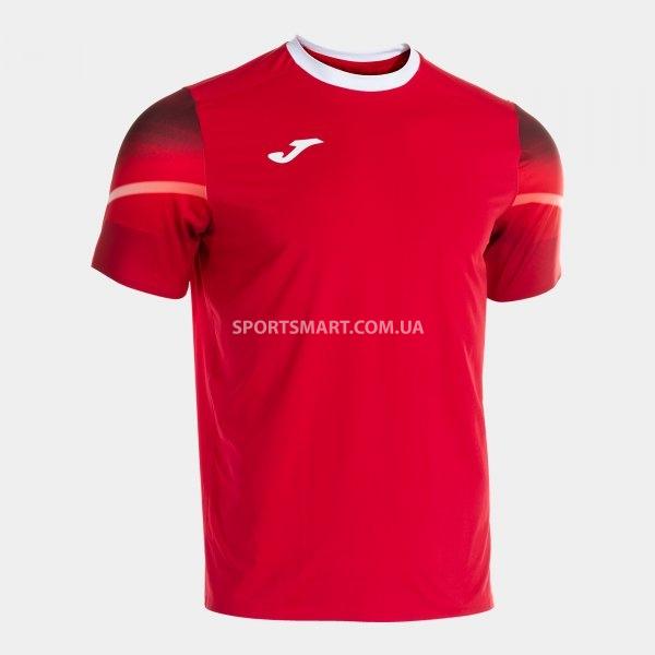 Футболка JOMA 103801.602 Camiseta Manga Corta Elite Xi Rojo Blanco