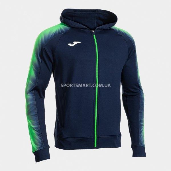 Олімпійка JOMA 103826.317 Chaqueta Con Capucha Elite Xi Marino Verde Fluor