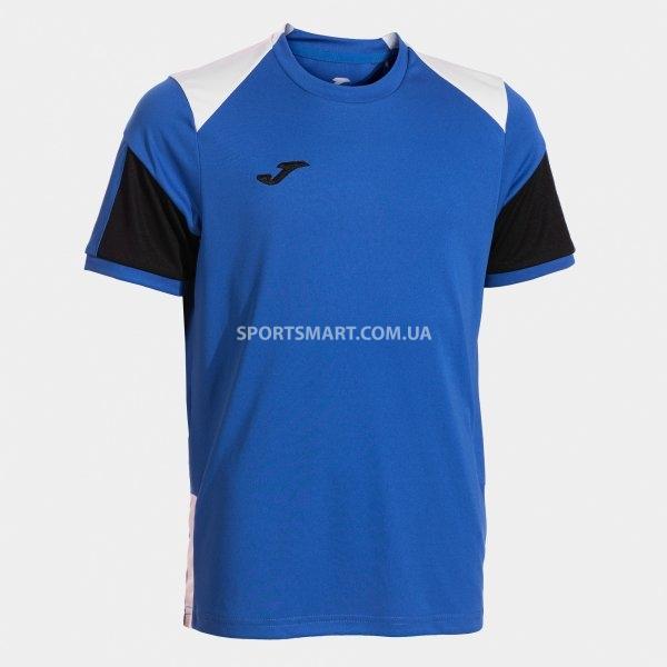 Футболка JOMA 104209.701 Danubio Short Sleeve T-shirt Royal Blue Black
