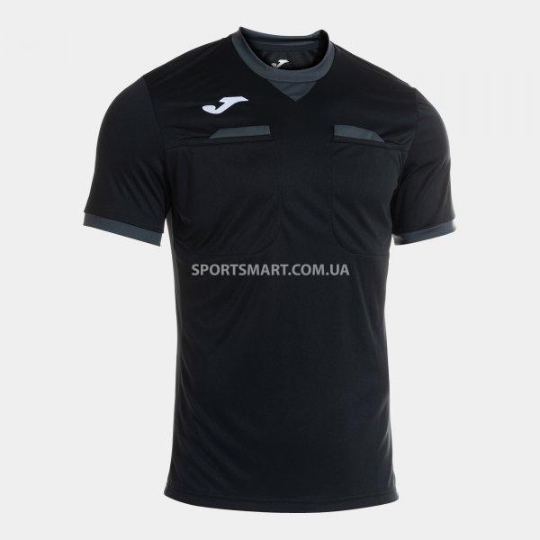 Футболка суддівська JOMA 104240.110 Referee Short Sleeve T-shirt Black Dark Gray