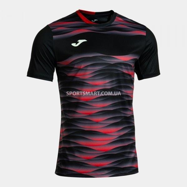 Футболка JOMA 104378.106 Tiger Vii Short Sleeve T-shirt Black Red